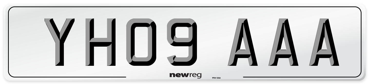 YH09 AAA Number Plate from New Reg